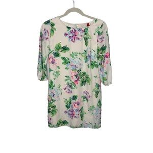 GiBiu Long Sleeve Boho Floral Mini Dress Size Small